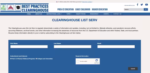 Best Practices Clearinghouse List Serv