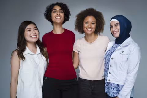 A group of multicultural women